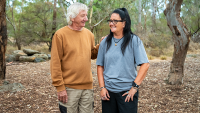 Aboriginal people lending support to one another